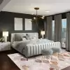 Angora Moon 9034B Gri Bej Modern Halı