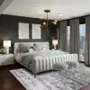 Halıca Ada E101A D Akrilik Modern Oturma Odası Salon Mutfak Halısı