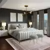 Halıca Beige 34043 N İnce Bambu Yüksek Kalite Salon Halısı