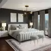 Halıca Parma 2491B N Modern Serpme Desen Bambu Halı