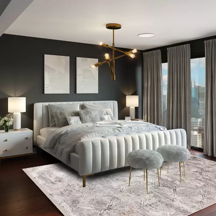 Angora Aqua A104E Gri Bej Modern Halı
