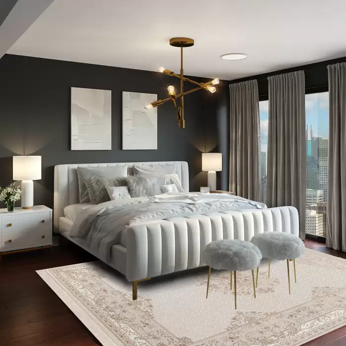 Elexus Versay 1683 Bej 160X230 3,68 M² İnce Klasik Motifli Salon Oturma Odası Halısı