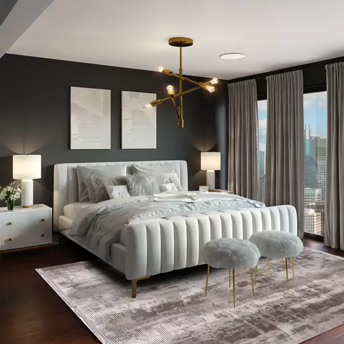 Halıca Emirgan T006C N İnce Modern Akrilik Salon Halısı