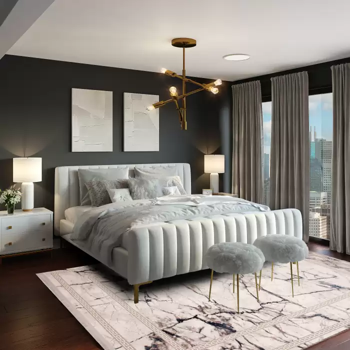 Halıca Emirgan T086A N İnce Modern Akrilik Salon Halısı