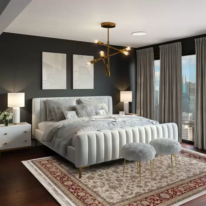 Halıca Imperius A004A1 D Klasik Desen Modal İpek Salon Halısı