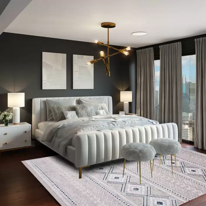 Halıca Pırlanta Exclusive 8590 N Dekoratif İnce Etnik Desenli Kilim