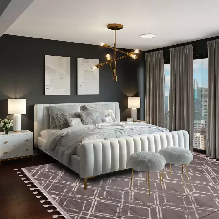 Halıca Rodos 2251A D Geometrik Desen İskandinav Tarzı Halı