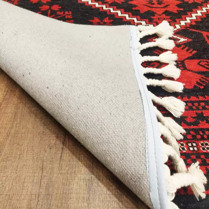 Işık Kadife Velvet Siena Yağcıbedir Dekoratif Yıkanabilir Kaymaz Taban Kilim