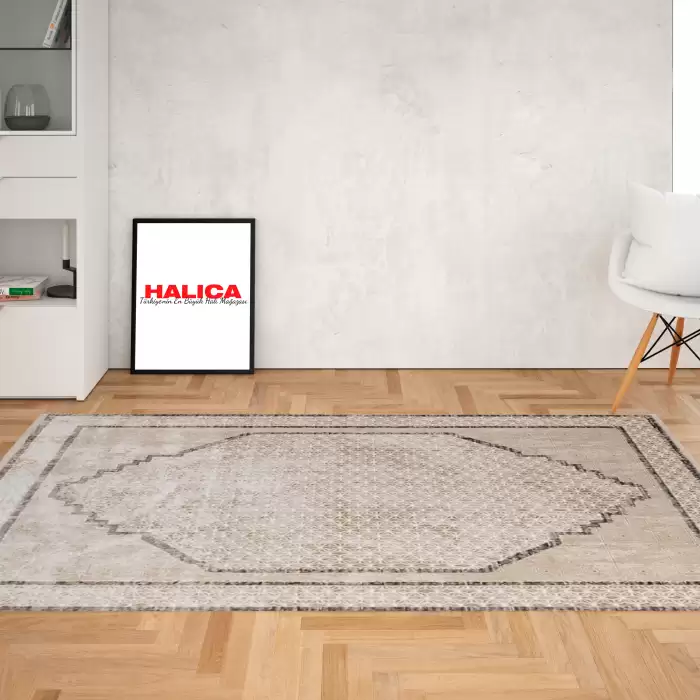 Angora Adriya A243A Kahverengi Krem Halı