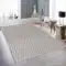 Dinarsu Grace 54101-295 Krem Modern Geometrik Baklava Desenli Salon Mutfak Halısı