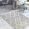 Halıca Loop 7463B Gri Krem Dekoratif Hav Toz Vermez Bukleli Etnik Modern Dokuma Salon Halısı