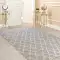 Halıca Loop 7466A Vizon Krem Dekoratif Hav Toz Vermez Bukleli Etnik Modern Dokuma Salon Halısı
