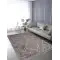 Halıca Rodos 2251A Gri Beyaz Geometrik Desen İskandinav Tarzı Halı