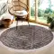 Halıca Rodos 4908A Geometrik Desen Yuvarlak İskandinav Tarzı Halı