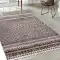 Halıca Rodos 4908A Gri Beyaz Geometrik Desen İskandinav Tarzı Halı