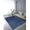 Halıca Rodos Plain Yumuşak Lacivert Örgü Saçak Modern İskandinav Halı