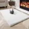 Halıca Soft Premium T001 Beyaz Tavşan Tüyü Dekoratif Kaymaz Taban Yumuşak Halı