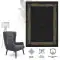 Halıca Tenom Premium 14226 Modern Viskon Akrilik Çerçeveli Viskon Salon ve Koridor Halısı