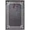Halıca Tenom Premium 13117 Modern Çerçeveli Saçaklı Oval Viskon Salon ve Koridor Halısı