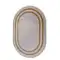 Halıca Tenom Premium 13118 Viskon Akrilik Modern Çerçeveli Oval Salon ve Koridor Halısı