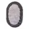 Halıca Tenom Premium 13119 Viskon Akrilik Modern Çerçeveli Oval Salon ve Koridor Halısı