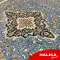 Angora Medine İpeksi Dokulu Mavi Halı Seccade Namazlık (80x125cm)