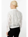 Ekol Kadın Tül Bomber Ekru Ceket 06028