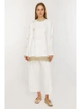 Ghisa Kadın Yıldız İşlemeli Ekru Takım 25YGSTKM4918