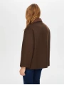 Faik Sönmez Kadın İçi Kapitone Detaylı Kahverengi Kaban UW26KBN001