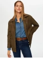 Faik Sönmez Kadın Astarlı Kahverengi Süet Ceket UW26CKT007