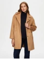 Faik Sönmez Kadın Broş Detaylı Suni Astragan Bej Kaban UW26KBN007