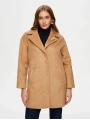 Faik Sönmez Kadın Broş Detaylı Suni Astragan Bej Kaban UW26KBN007