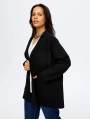 Faik Sönmez Kadın Triko Siyah Blazer Ceket UW26TRH008