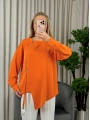 On Fashion Sıfır Yaka Fermuar Detaaylı Tunik 56433
