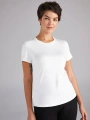 Faik Sönmez Kadın Yuvarlak Yaka Kısa Kol Ekru T-Shirt B00002
