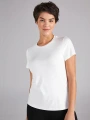 Faik Sönmez Kadın Yuvarlak Yaka Kısa Kol Ekru T-Shirt B00002