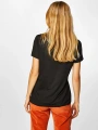 Faik Sönmez Kadın Yuvarlak Yaka Kısa Kol Siyah T-Shirt B00002