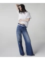 İpekyol Kontrast Bel Wide Leg Jean Pantolon IS1260018022