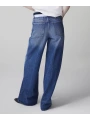 İpekyol Kontrast Bel Wide Leg Jean Pantolon IS1260018022