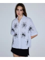 İpekyol Çiçek Nakışlı Payetli Gömlek IS1260025123