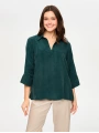 Faik Sönmez Yarım Patlı 3-4 Kol Cupro Bluz US26BLZ021