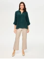 Faik Sönmez Yarım Patlı 3-4 Kol Cupro Bluz US26BLZ021