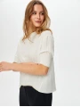 Faik Sönmez Triko Bantlı Eteği Pilise Detaylı Bluz US26BLZ005