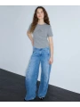 İpekyol Holfix Baskılı Büzgülü T-Shirt IS1260070233
