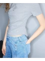 İpekyol Holfix Baskılı Büzgülü T-Shirt IS1260070233
