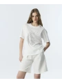 Twist Hotfix Baskılı Oversize T-Shirt TS1260070253