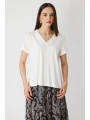 On Fashion Yakası Zincirli V Yaka Bluz 71352