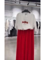 On Fashion Nar Baskılı Bluz 76451