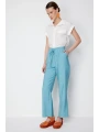 Ekol Beli Bağcıklı Bol Paça Pantolon 01204