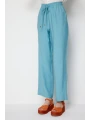 Ekol Beli Bağcıklı Bol Paça Pantolon 01204